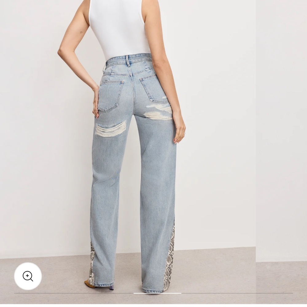 Good American khloe Jean High Rise  with Side Detail - Picture 4 of 7